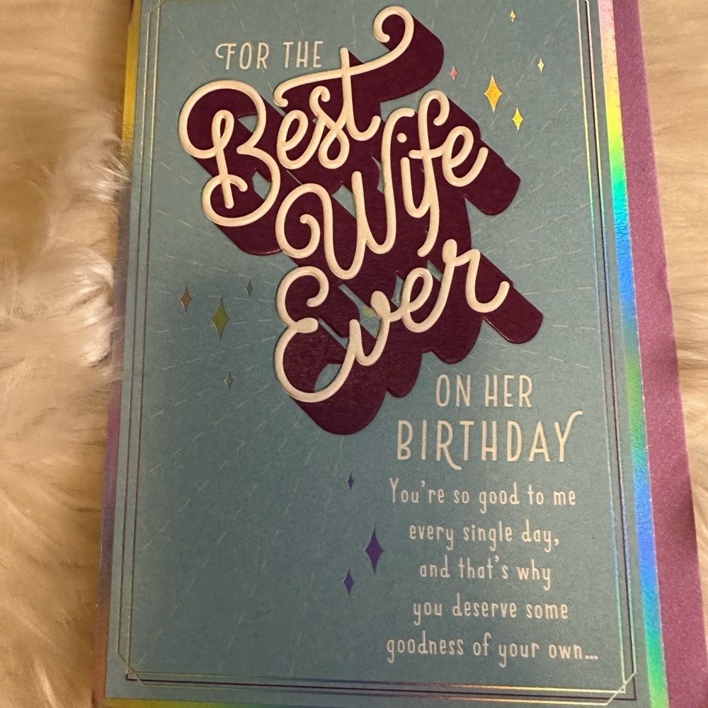 🩵5/$8 Best Wife Ever Birthday Card